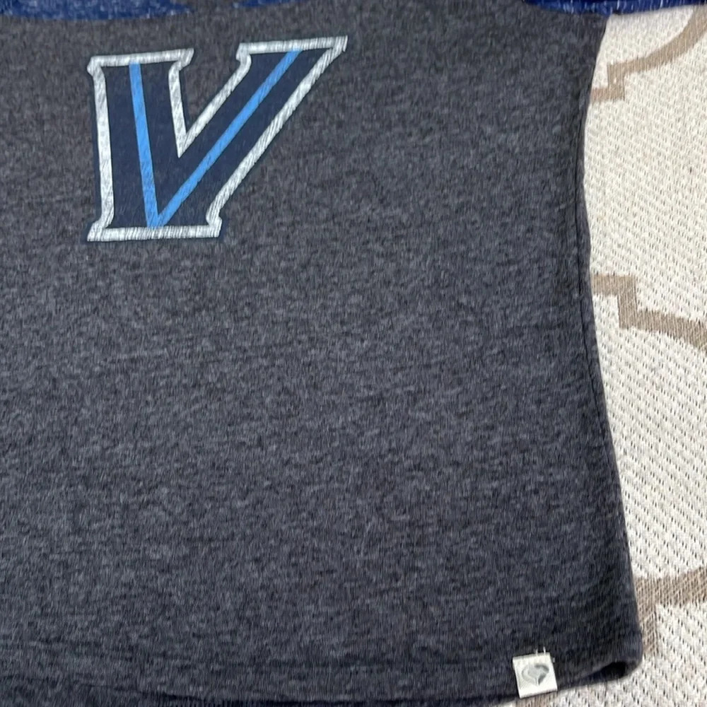 Villanova Wildcats Colosseum Stance Sleeve Stripe Patch Long Sleeve T-Shirt - Picture 7 of 12